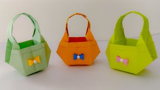 How To Make Paper Handbag  | Handmade Paper Handbag | Origami Paper Bag Tutorial | Paper Purse