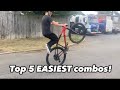 TOP 5 EASIEST WHEELIE COMBOS!