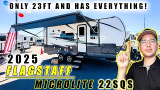 2025 FLAGSTAFF MICROLITE 22SQS I LOVE THIS FLOOR PLAN!! IT HAS EVERYTHING YOU COULD POSSIBLY WANT!