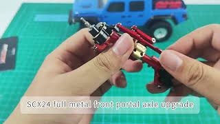 New Arrival! RCAWD Full Metal SCX24 Portal Axle Upgrading - #1 unboxing