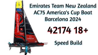 LEGO 42174 Emirates Team New Zealand AC75 37th America's Cup Defender Yacht SPEED BUILD