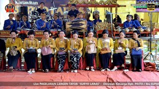 Live Streaming LANGEN TAYUB SURYO LARAS - Keluarga Bpk. PAITO Dkh. Jajar Ds. Duren Tugu Trenggalek