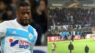 Patrice Evra KICKS fan before Marseille match and is SENT OFF 🛑