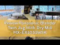 Review Panasonic Blender Twin Jug With Dry Mill MX-EX1031WSK