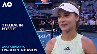 Anna Kalinskaya On-Court Interview | Australian Open 2024 Fourth Round