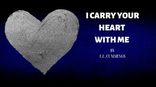 I Carry Your Heart With Me/I’m There Inside Your Heart – Poem for Funerals by EE Cummings