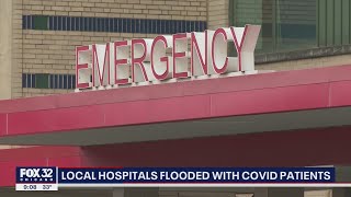 Illinois hospitals flooded with COVID patients