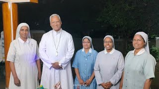 Visit with Bishop Prakash Sagili to the Convent of Daughters of St.Anne @Naidupeta, Khammam-27Dec24