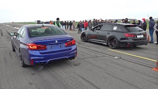 750HP BMW M5 F90 vs 825HP Audi RS6 Avant C8