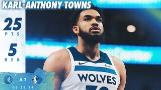Karl Anthony Towns Scores 25 Points In WCF GAME 4 WIN vs. Dallas | 05.28.24