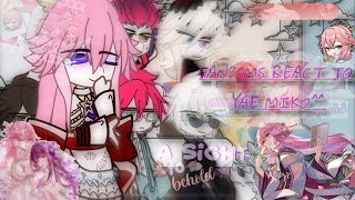 Fandoms reaction to each other l Eng/Rus l Yae Miko | SET THE SPEED 2Х