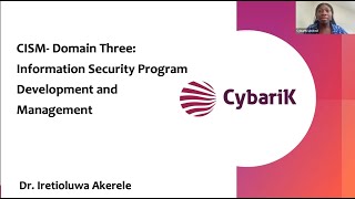 CISM Domain Three: Information Security Program Development and Management