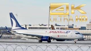 (4K) AnadoluJet Boeing 737-8F2 TC-JFU departure at Munich Airport MUC EDDM