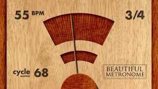 55 BPM 3/4 Wood Metronome HD