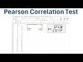 How to Perform a Pearson Correlation Test in Excel