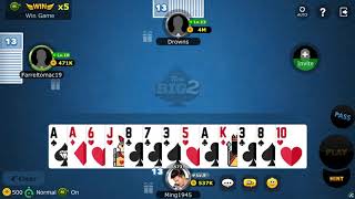 New Big 2 - VS Joker StraightFlush , bisa menang!?