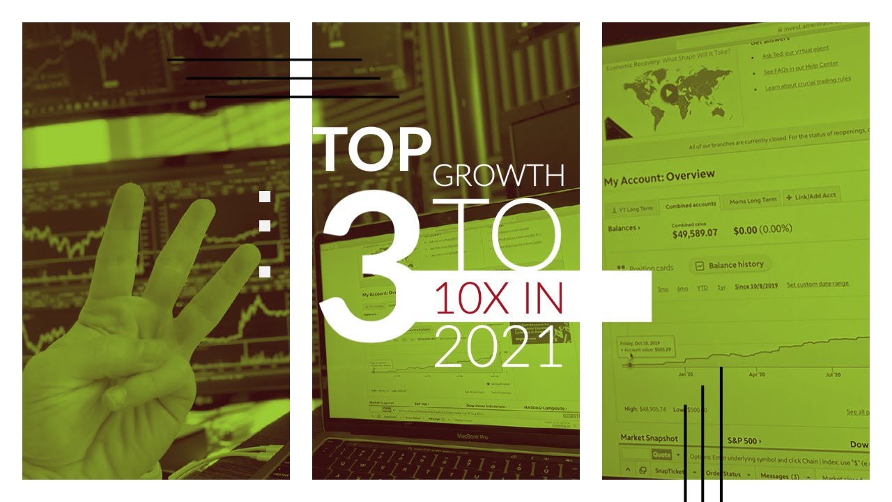 The 3 BEST 10X Growth Stocks For 2021 - $500 Into $50,000 Portfolio ...