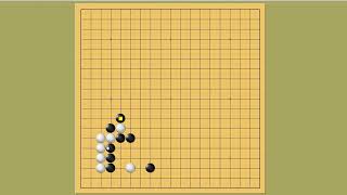 围棋AI定式：挂星一间低夹，高双飞燕。 #围棋