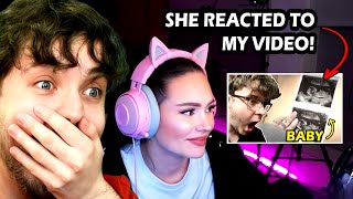 SHE ACTUALLY REACTED TO ME! TALIA MAR REACTED TO ME REACTING TO Talia Mar - 365 (Official Video)