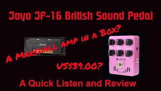 Joyo British Sound Pedal JF 16 - \