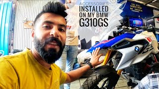 Accessories installed on my BMW G310gs | Indore vlog