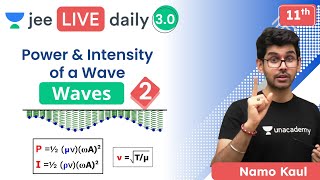 Waves L2 | Power & Intensity of a Wave | #jee2024 #jee2025 #jeephysics #namokaul