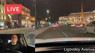 St Petersburg Friday Night Drive. Chat and music. Live from Russia