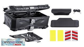 45L Motorcycle Top Case Universal Motorbike Tail Box with Leather Lining Review