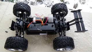 NQD Land Buster 4WD unboxing first run on snow close view