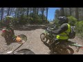 hill climbing on the xr250 group ride