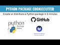 Create a Python package with a cookiecutter template