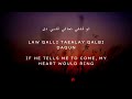 law bass fe eyne english lyrics cyrine abdul noor كلمات لو بص فعيني