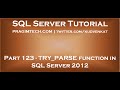 TRY PARSE function in SQL Server 2012