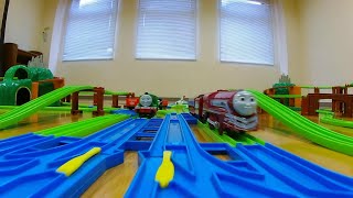 【プラレール前面展望】きかんしゃトーマスレイアウト No.2ぐりぷらひろば2024年4月【Thomas and friends】