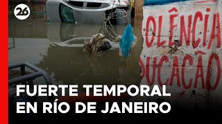 Brasil | Fuerte temporal deja muertos y heridos en Río de Janeiro