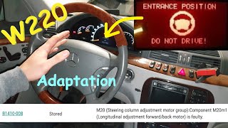 Entrance Possition Do Not Drive on W220 Mercedes S320 Fix / Repair S500