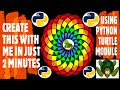 Python Turtle - Circle Spirograph Tutorial 2022 In Just 2 Minutes