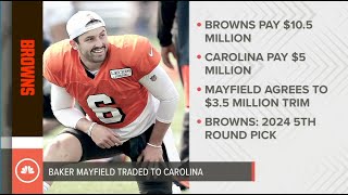 Cleveland Browns quarterback Baker Mayfield traded to Carolina Panthers: 3News Now Morning Update