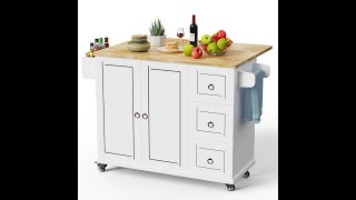 How to assemble Qsun kitchen island KC100