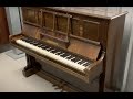 Bechstein model IV upright piano c1899  - needs new wrest-plank - view with top lid taken off: