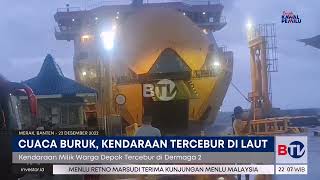 Lagi, Truk Tercebur di Pelabuhan Merak