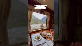 Luxury train ride to Machu Picchu! 😳🫣🫢 #shorts #shortsfeed #ytshort #travel