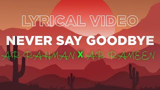 Never Say Goodbye Lyrical Video | Never Say Goodbye Lyrics | #SusantSinghRajput #SanjnaShangi