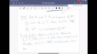 Major Subspaces, Orthogonality, and Orthogonal Matrices