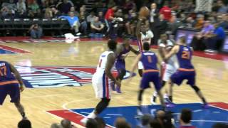 Reggie Jackson Alley Oop to Andre Drummond One Hand Dunk