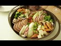 보글보글♪ 뜨끈한 부대찌개 만들기 how to make army base stew budae jjigae 部隊チゲ cooking tree 쿠킹트리