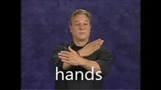 ASL How to sign Hands communicating with sign language