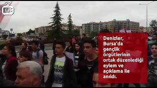 Deniz Gezmiş, Yusuf Aslan ve Hüseyin İnan, Bursa'da yapılan yürüyüşle anıldı