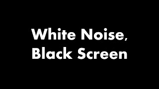 🔴 White Noise, Black Screen ⚪⬛ • Live 24/7 • No mid-roll ads