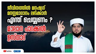 ജീവിതത്തിൽ മനസ്സമാധാനം ലഭിക്കാൻ എന്ത് ചെയ്യണം | moulana parakkal usthad